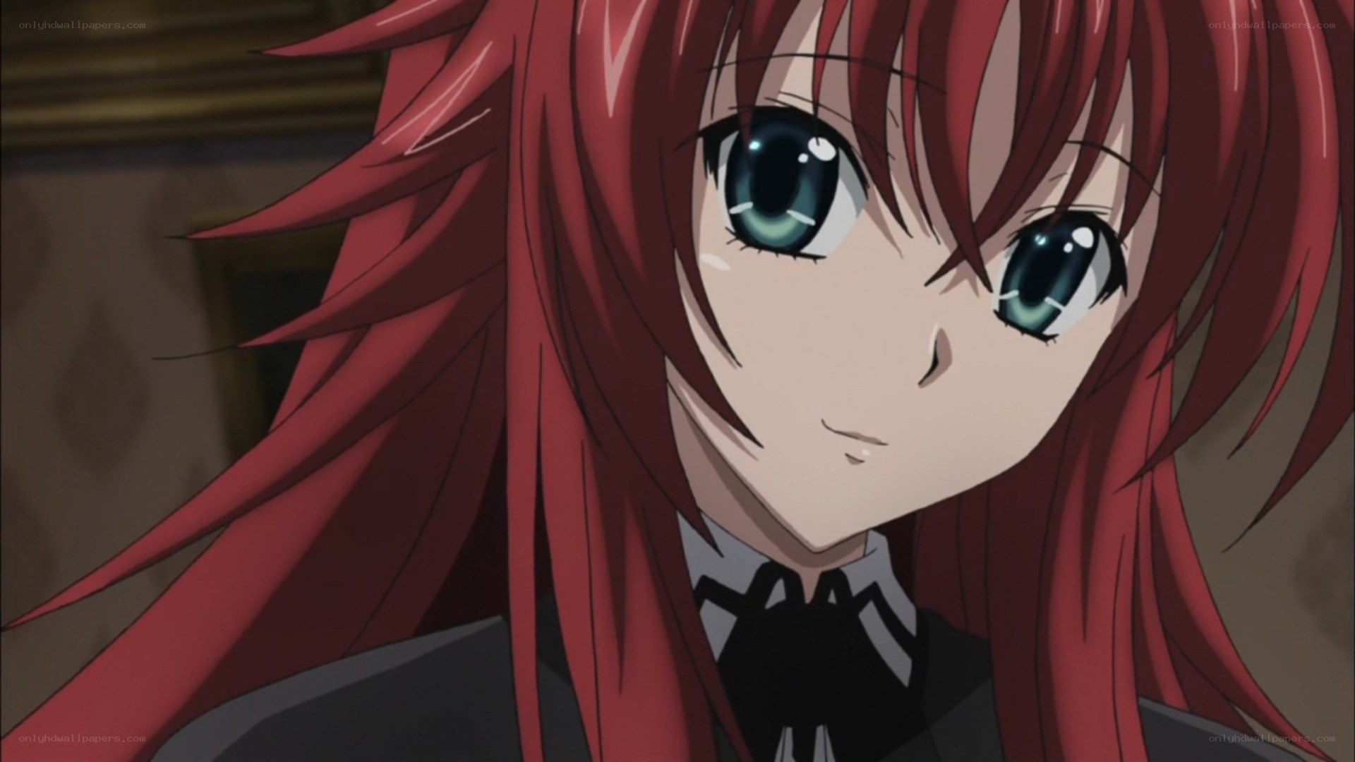 red-haired anime girl