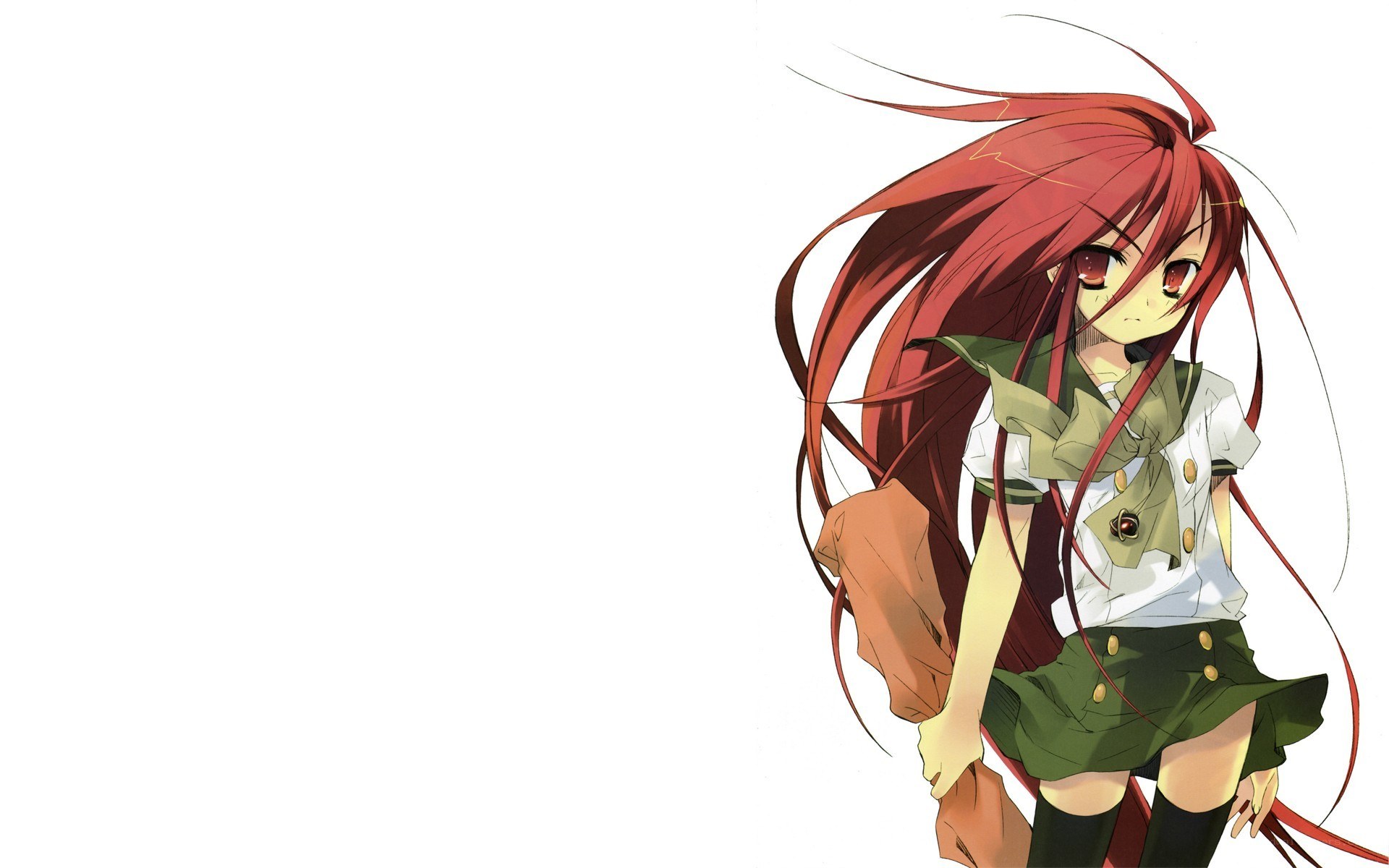 red-haired anime girl