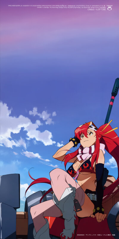 Red-haired Anime Girl — Blue, Calm, Afternoon