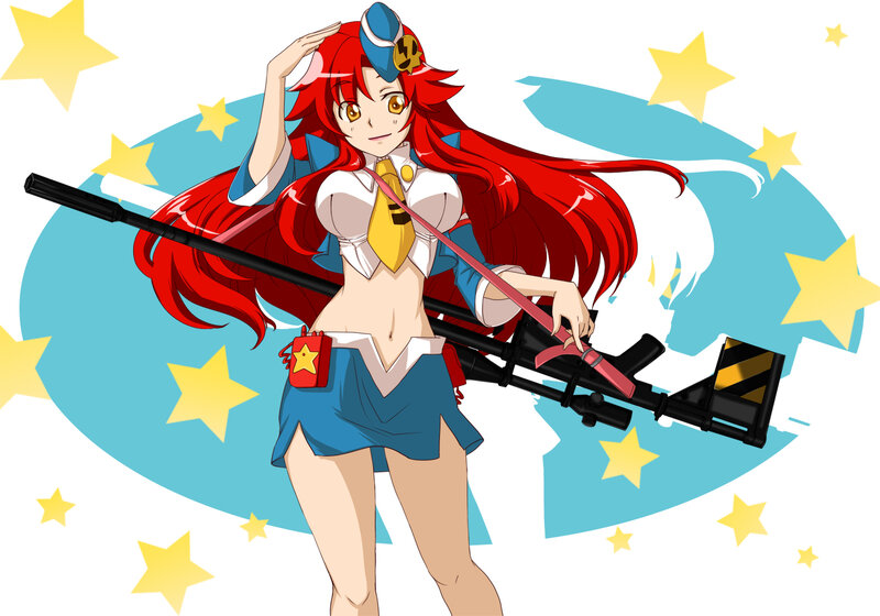 Red-haired Anime Girl — Blue