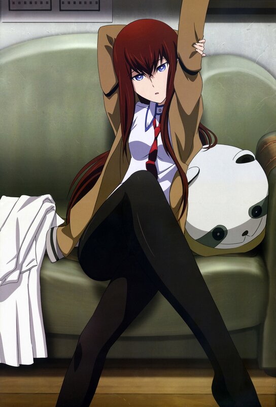 Red-haired Anime Girl — Brown, Relaxed
