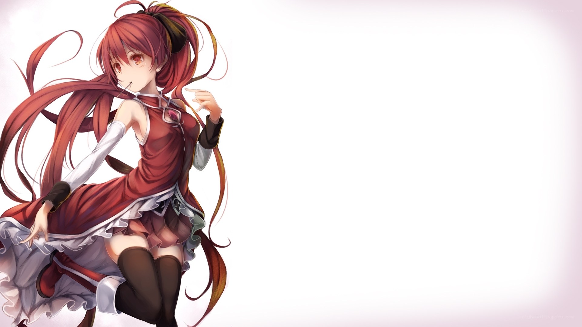 red-haired anime girl character