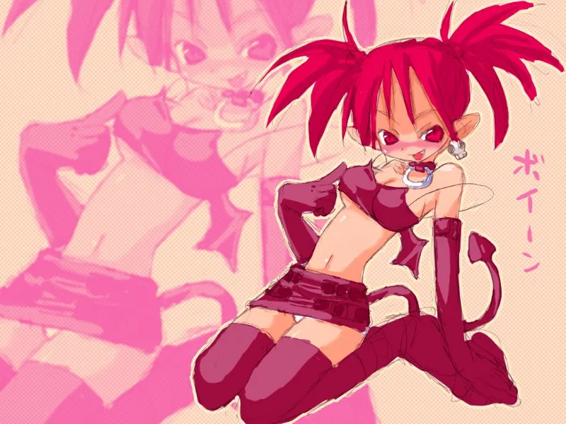 red-haired anime girl character