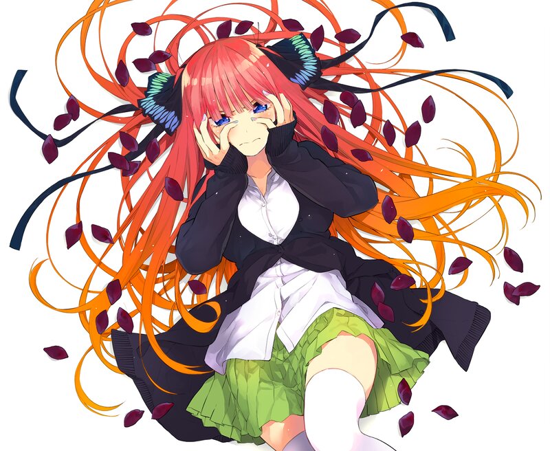 Red-haired Anime Girl — Orange, Dramatic, Long Hair