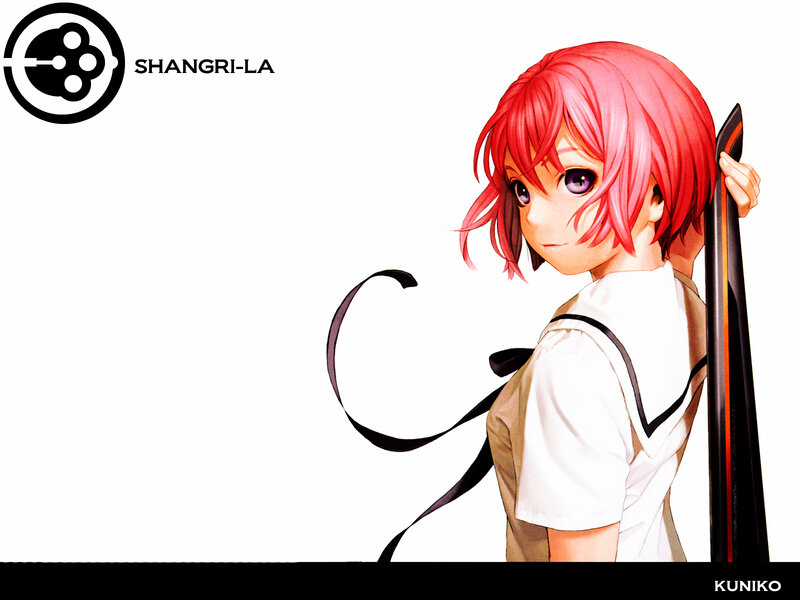 Red-haired Anime Girl — Pink, Calm