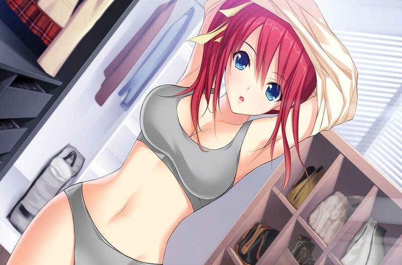 Red-haired Anime Girl — Pink, Neutral