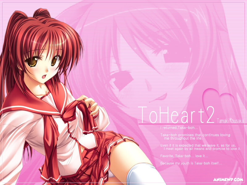 Red-haired Anime Girl — Pink, Romantic