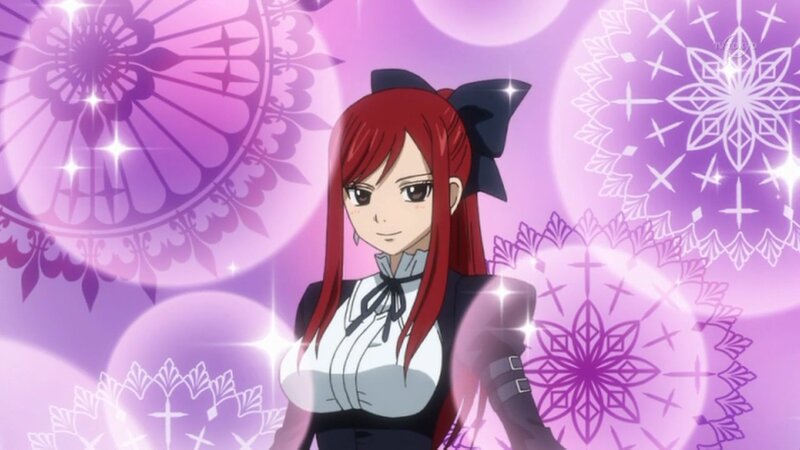 Red-haired Anime Girl — Purple, Magical