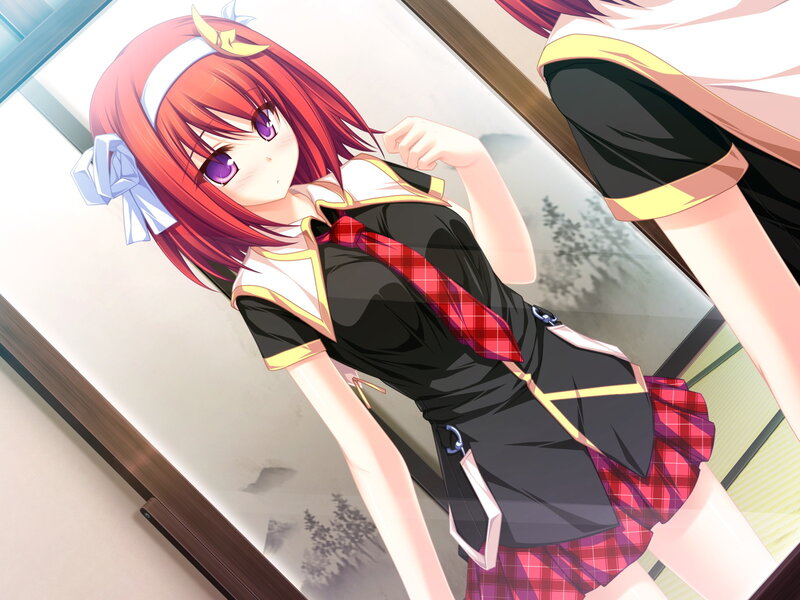 Red-haired Anime Girl — Red, Calm, Afternoon
