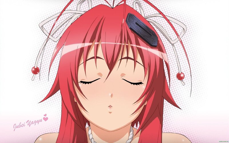 Red-haired Anime Girl — Red, Calm, Hair Ornament