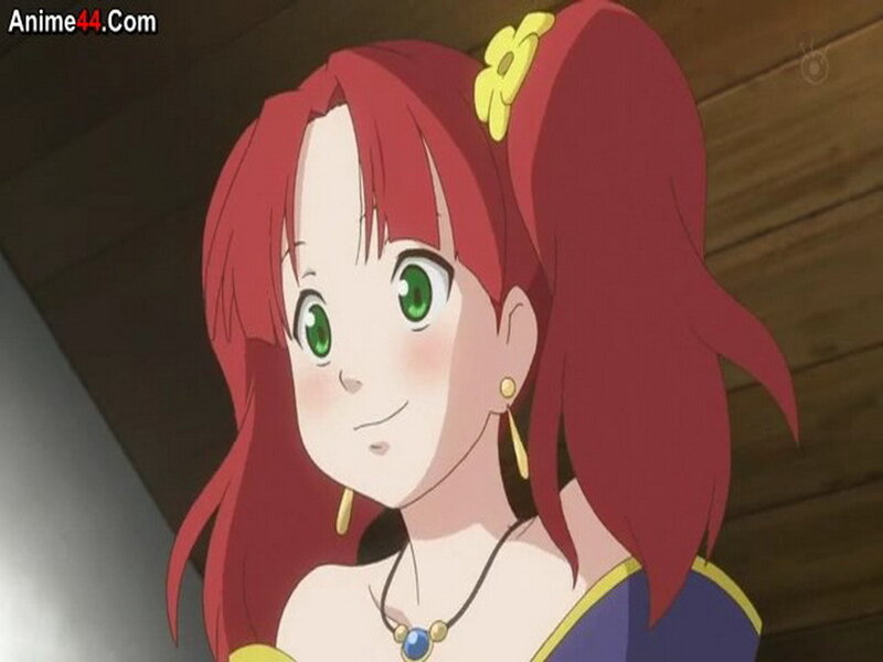 Red-haired Anime Girl — Red, Calm