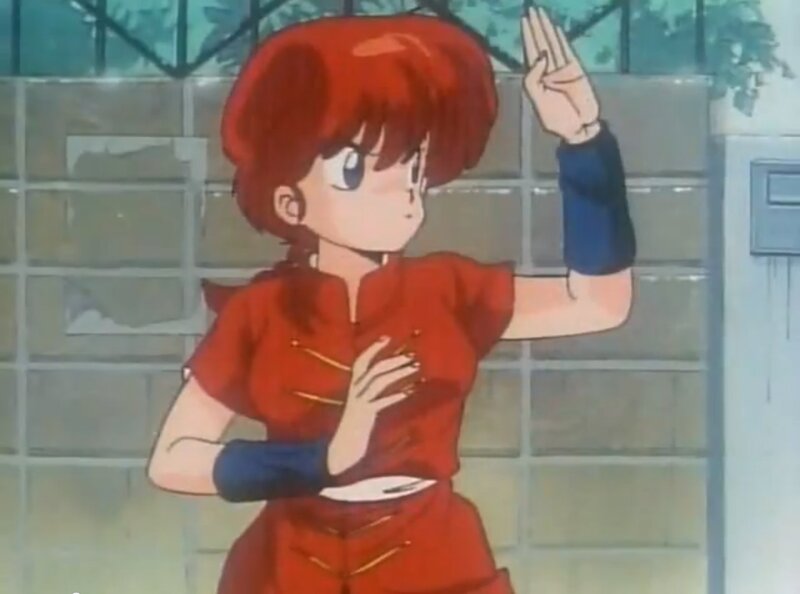 Red-haired Anime Girl — Red, Determined, Anime Character