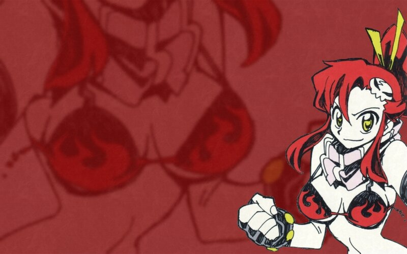 Red-haired Anime Girl — Red, Determined, White Outfit