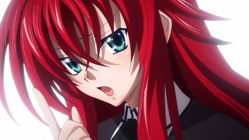 Red-haired Anime Girl — Red, Dramatic, Anime Character, School Uniform