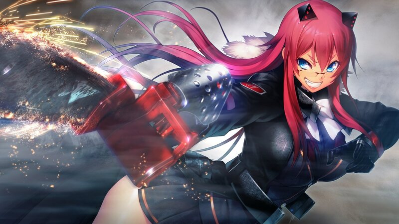 Red-haired Anime Girl — Red, Dramatic, Chainsaw