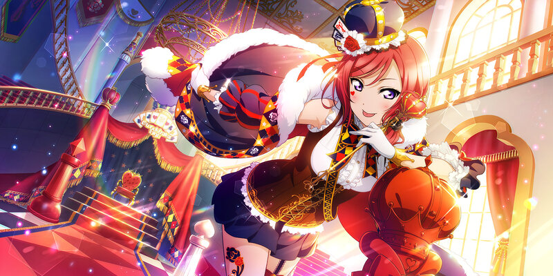 Red-haired Anime Girl — Red, Dramatic, Crown