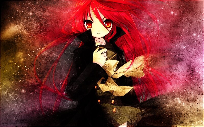 Red-haired Anime Girl — Red, Dramatic, Long Hair