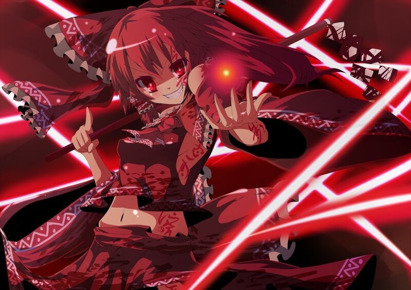Red-haired Anime Girl — Red, Dramatic, Sword, Magic