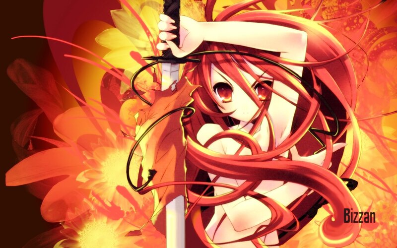 Red-haired Anime Girl — Red, Dramatic