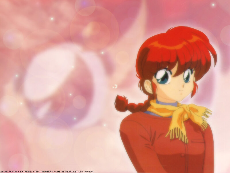 Red-haired Anime Girl — Red, Dreamy, Scarf