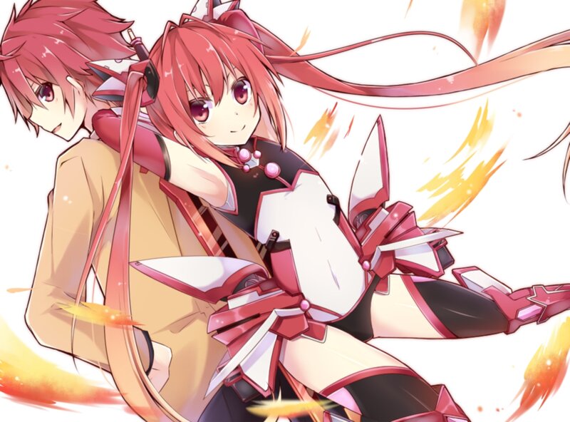 Red-haired Anime Girl — Red, Dynamic, Anime Character