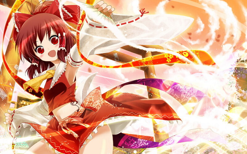 Red-haired Anime Girl — Red, Dynamic, Cat Ears
