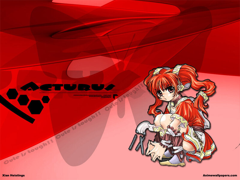 Red-haired Anime Girl — Red, Dynamic, Text