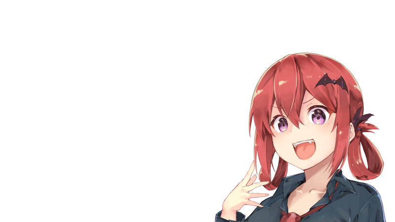 Red-haired Anime Girl — Red, Happy