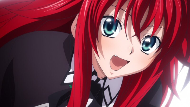Red-haired Anime Girl — Red, Intense