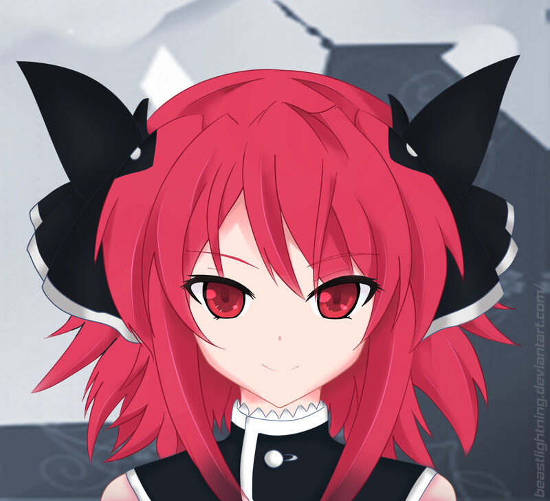 Red-haired Anime Girl — Red, Neutral, Cat Ears