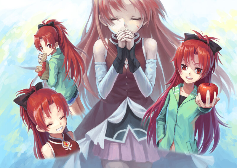 Red-haired Anime Girl — Red, Peaceful, Afternoon
