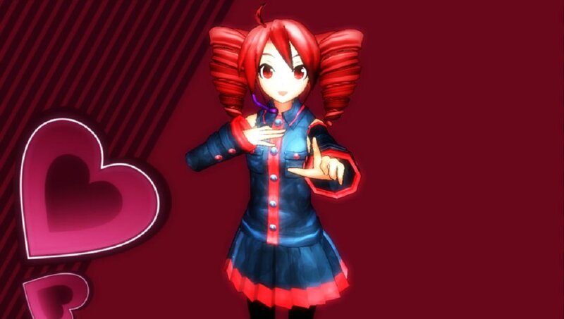 Red-haired Anime Girl — Red, Playful, 3d Render
