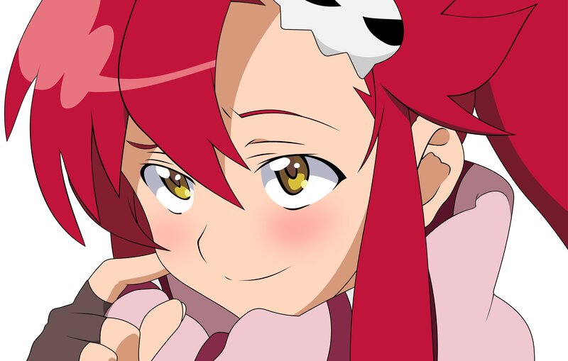 Red-haired Anime Girl — Red, Playful, Anime Character, Blush