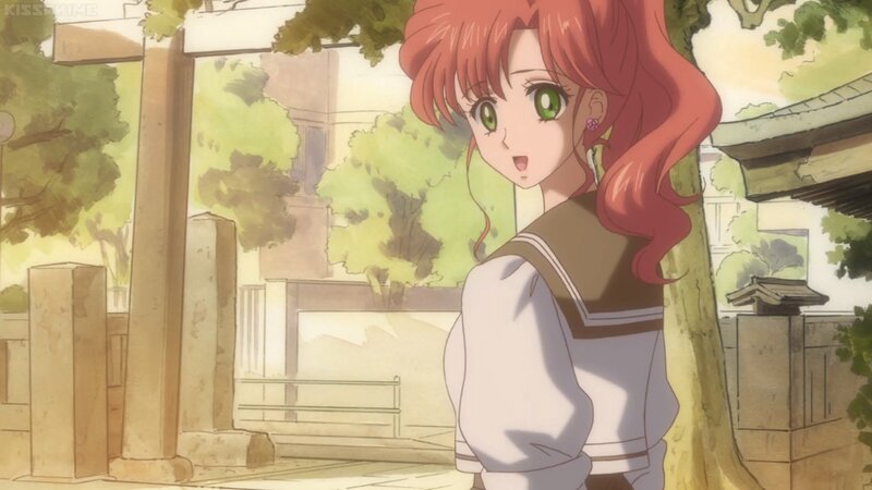Red-haired Anime Girl — Red, Serene, Afternoon, Tree