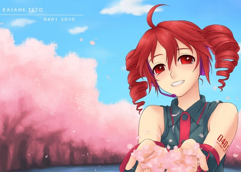 Red-haired Anime Girl — Red, Serene