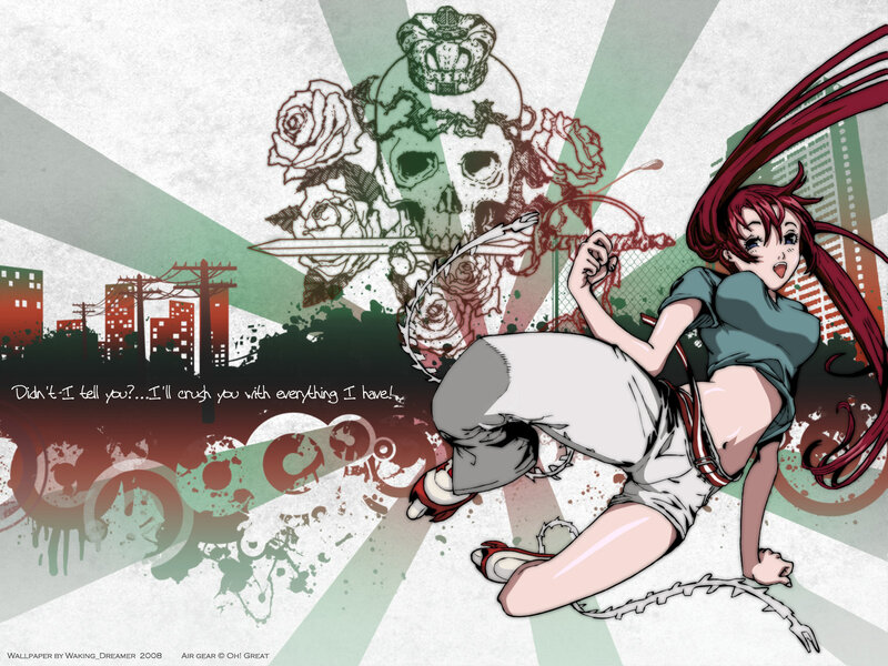 Red-haired Anime Girl — White, Aggressive