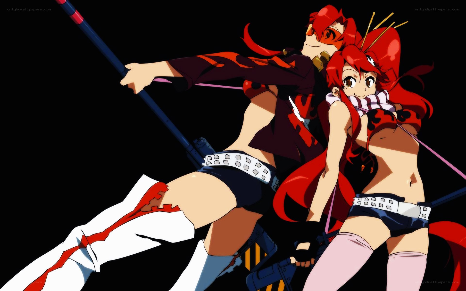 red-haired anime warriors