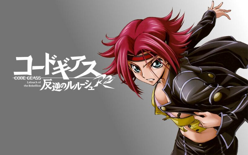 Red-haired Anime Woman — Gray, Dramatic