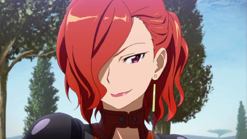 Red-haired Anime Woman — Red, Calm, Afternoon