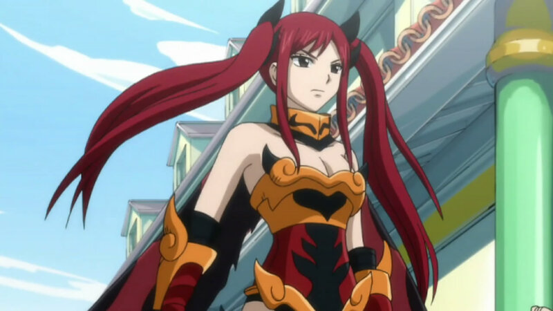 Red-haired Anime Woman — Red, Determined
