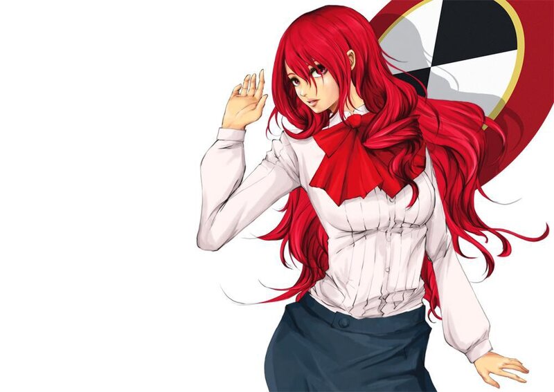 Red-haired Anime Woman — Red, Dynamic