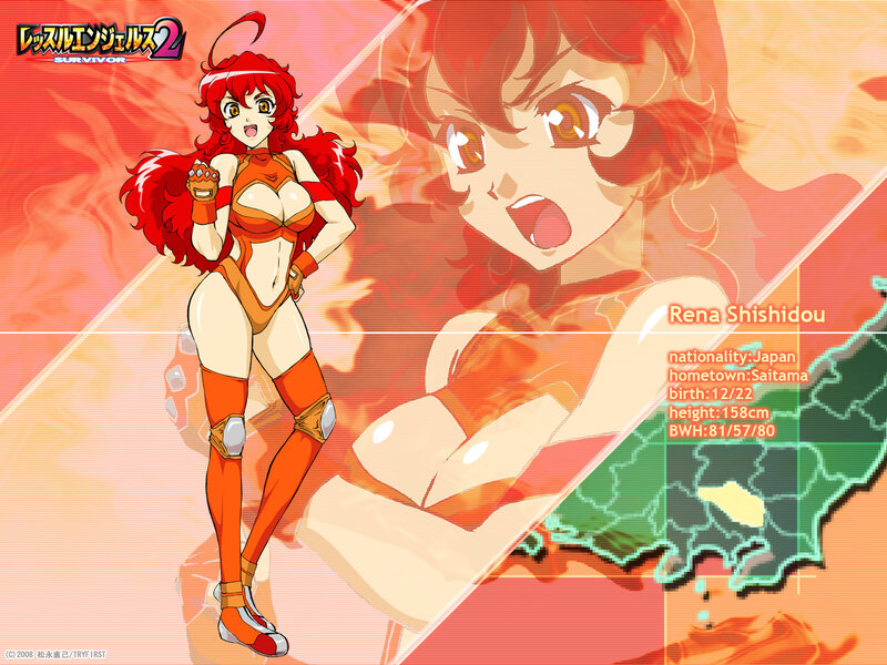 Red-haired Anime Woman — Red, Energetic