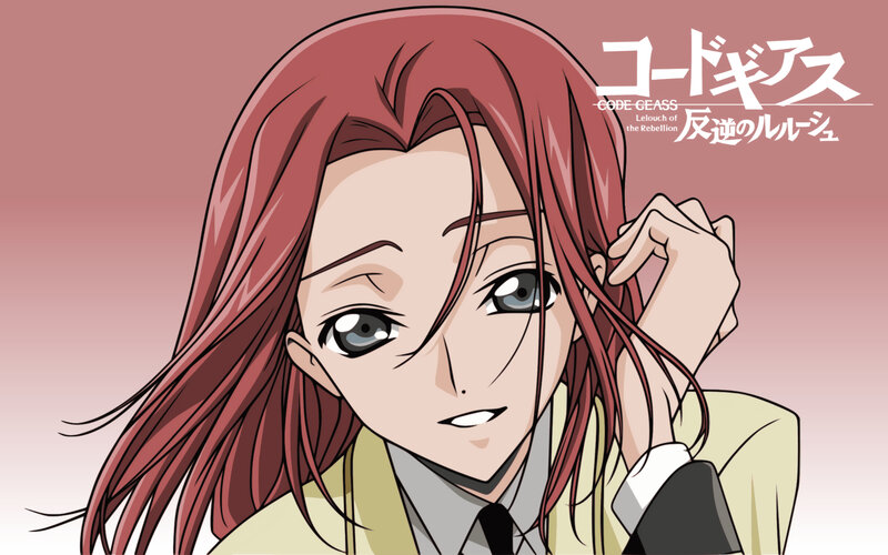 Red-haired Anime Woman — Red, Neutral, Anime Character