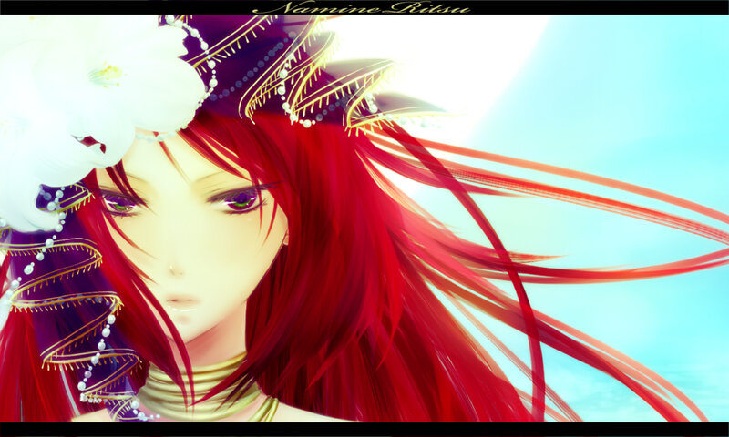 Red-haired Anime Woman — Red, Serene