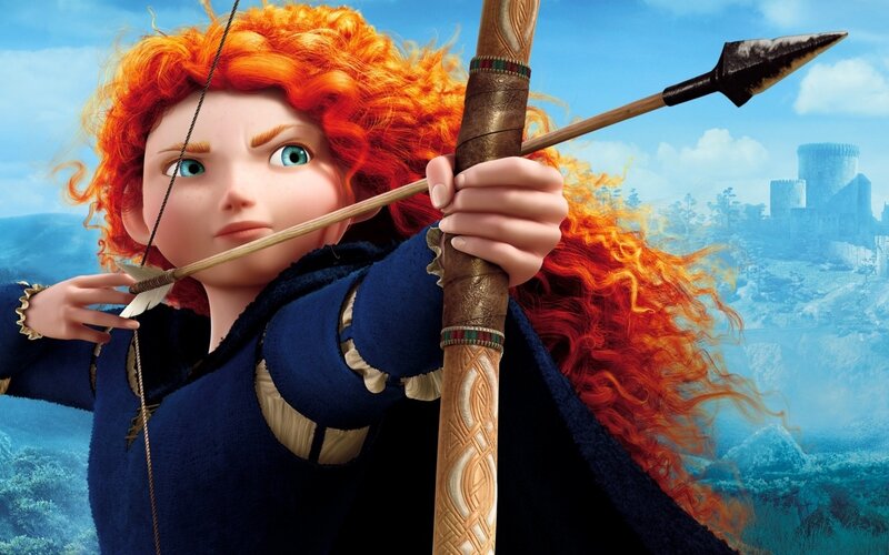 Red-haired Archer Girl — Blue