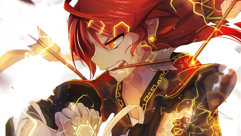 Red-haired Archer in Armor