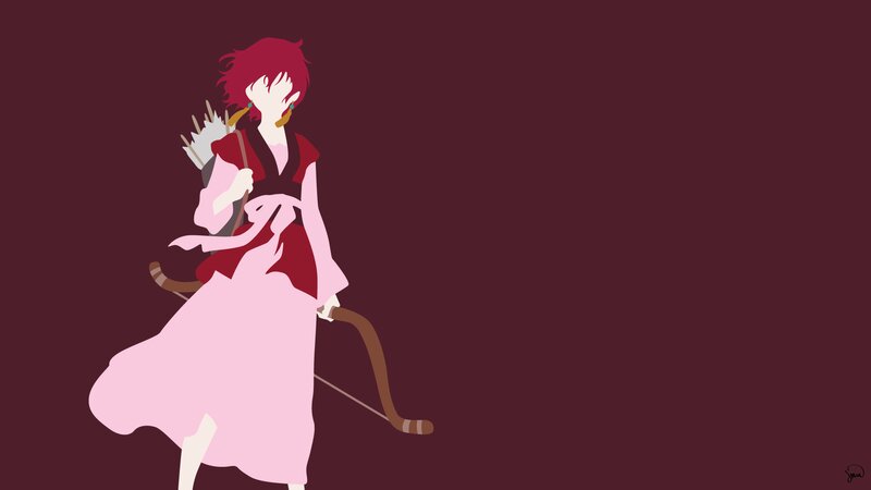 Red-haired Archer in Pink Dress
