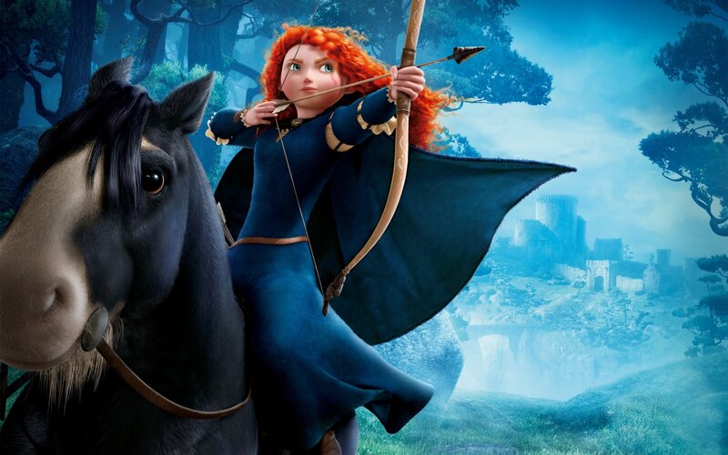 Red-haired Archer on Horse