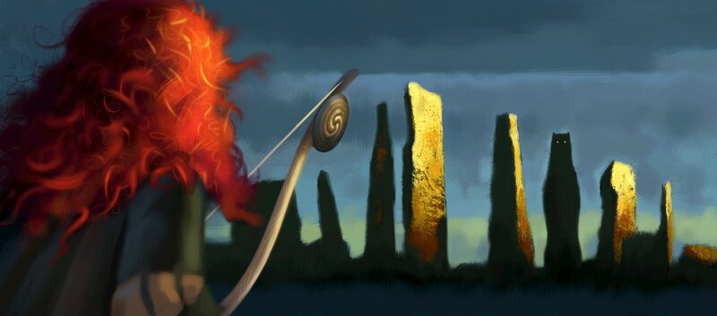 Red-haired Archer with Bow