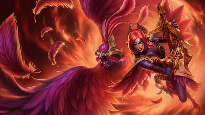 Red-haired Archer with Phoenix